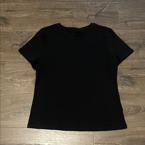 Women’s a new day Black Short Sleeve Tee, Size Medium